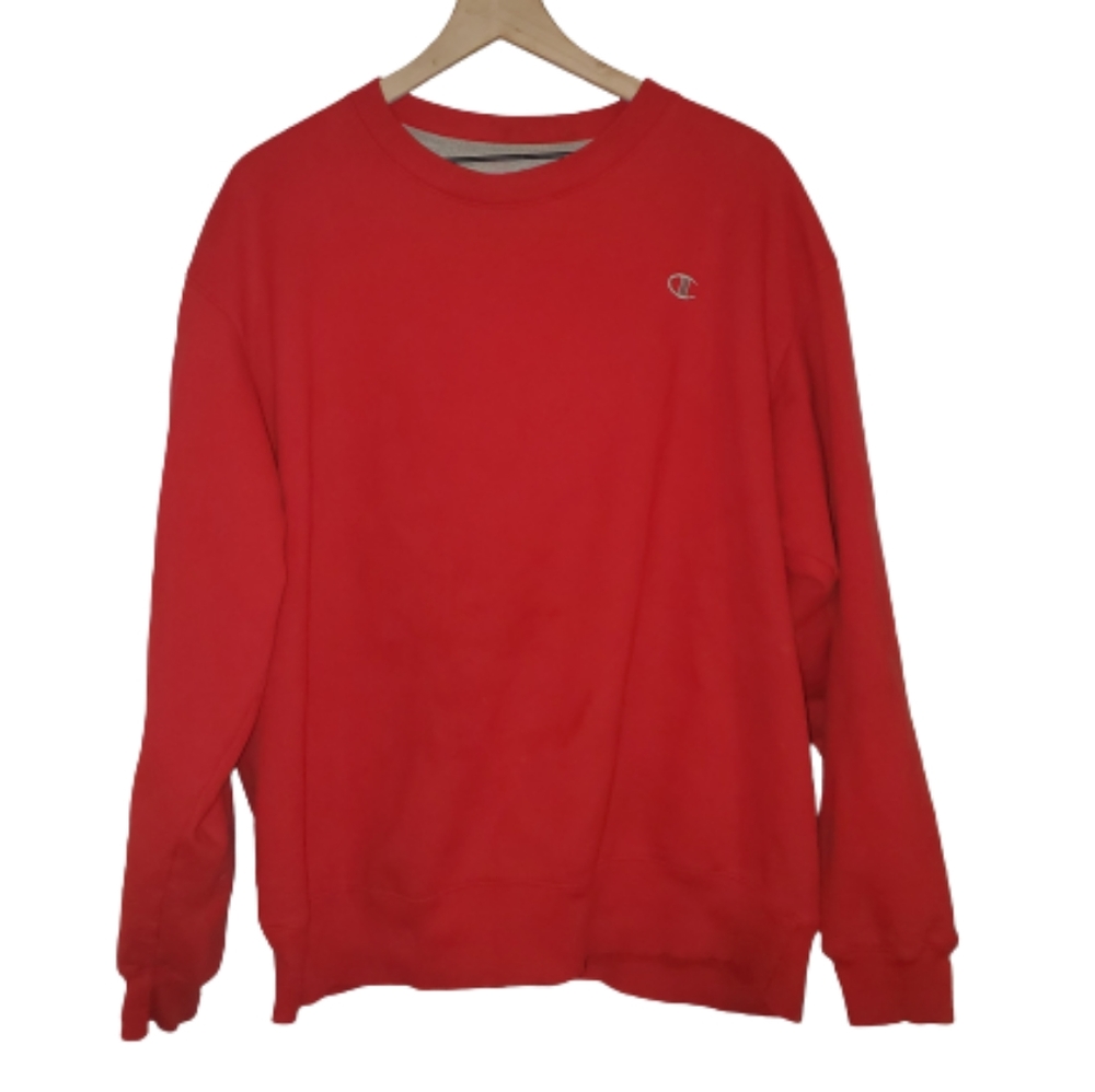 Champion Authentic Crewneck Sweatshirt Red XL - Picture 3 of 6